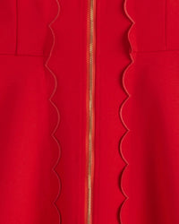 TCEC Scally Dress in red - women's dress - detail view