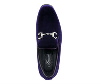 Amali Men's Brad Velvet Loafer in purple - men's loafer - view 4