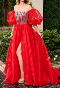 Rachel Allan - Rhinestone Beaded Corset Ballgown