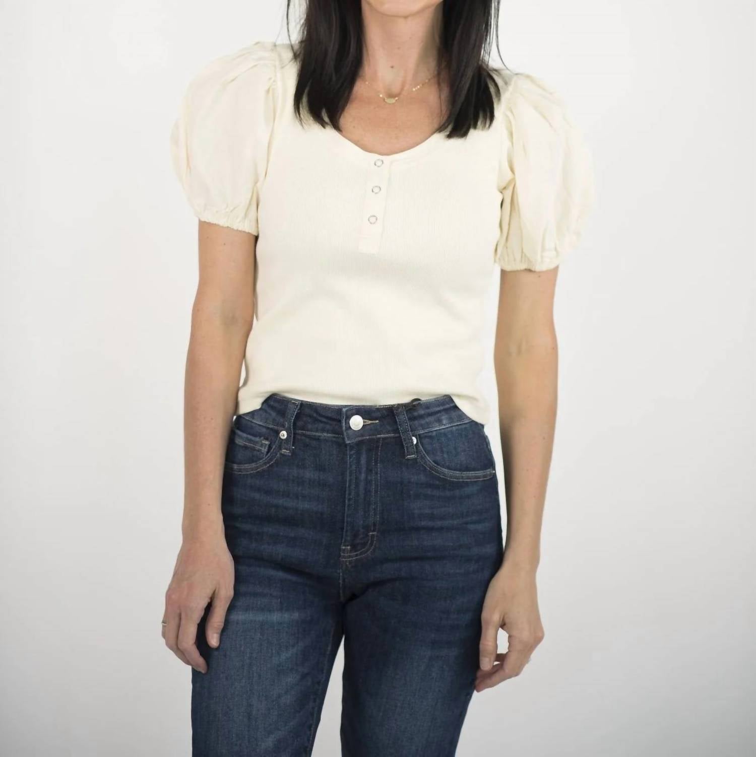 &Merci - Arleth Puff Sleeve Top