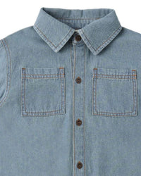 Rylee + Cru - Kid's Denim Short Sleeve Overshirt