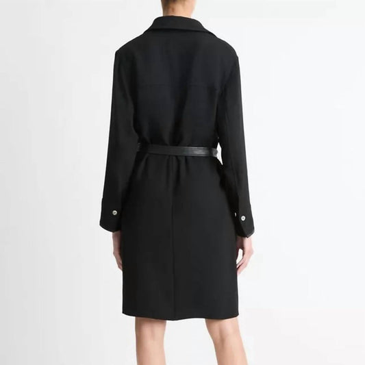 Vince - Women's Leather Trim Dress