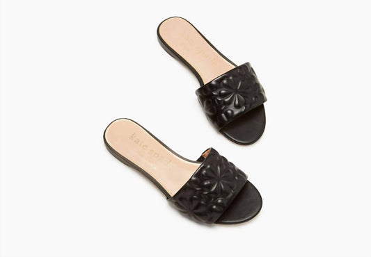Kate Spade - Women's Emmie Leather Slide Flat Sandals