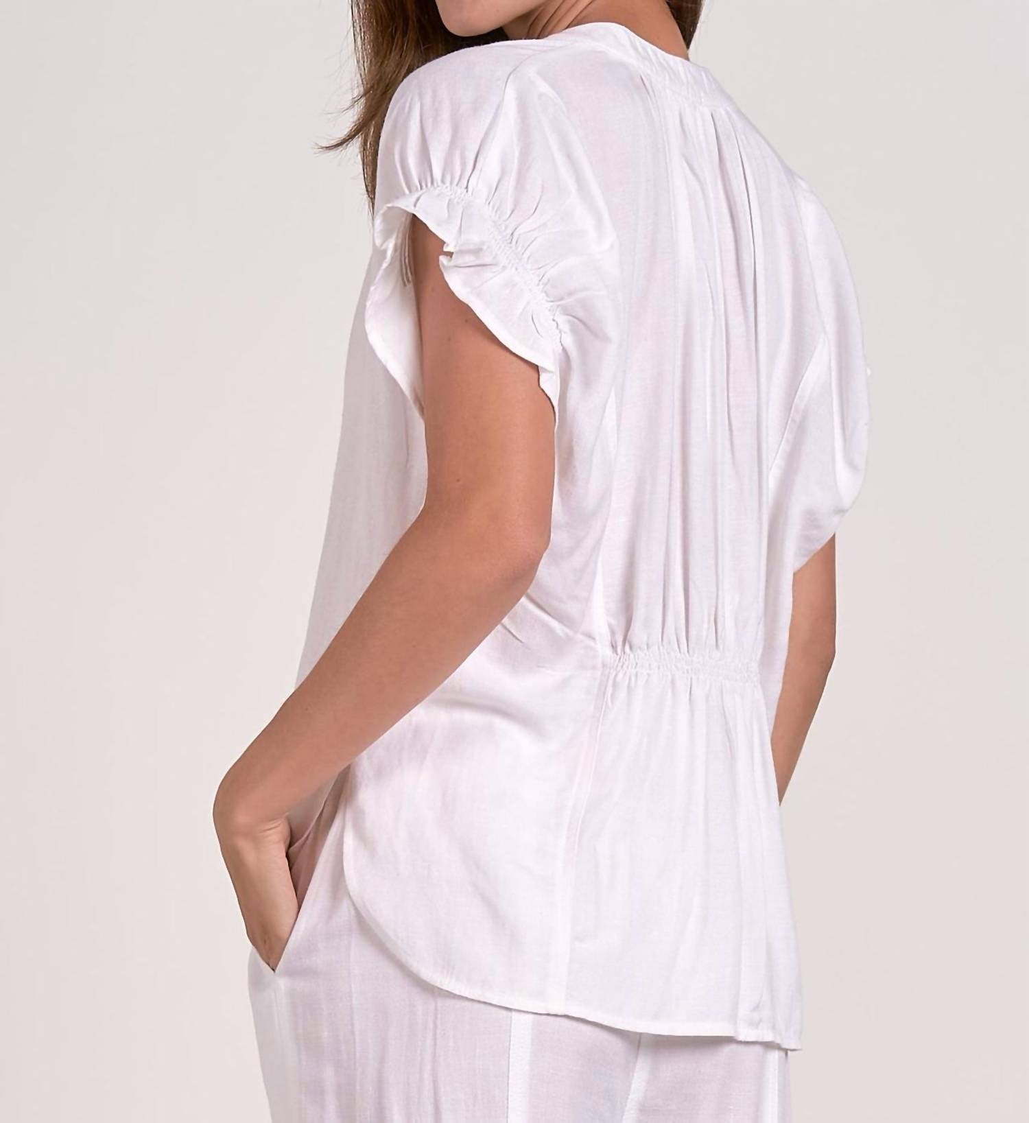 Elan - Lara Ruffle Top