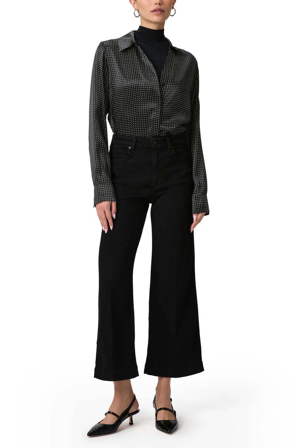 Paige - Anessa High Waist Ankle Wide Leg Jeans