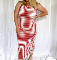 Le Lis - Boardwalk Stripes Midi Dress