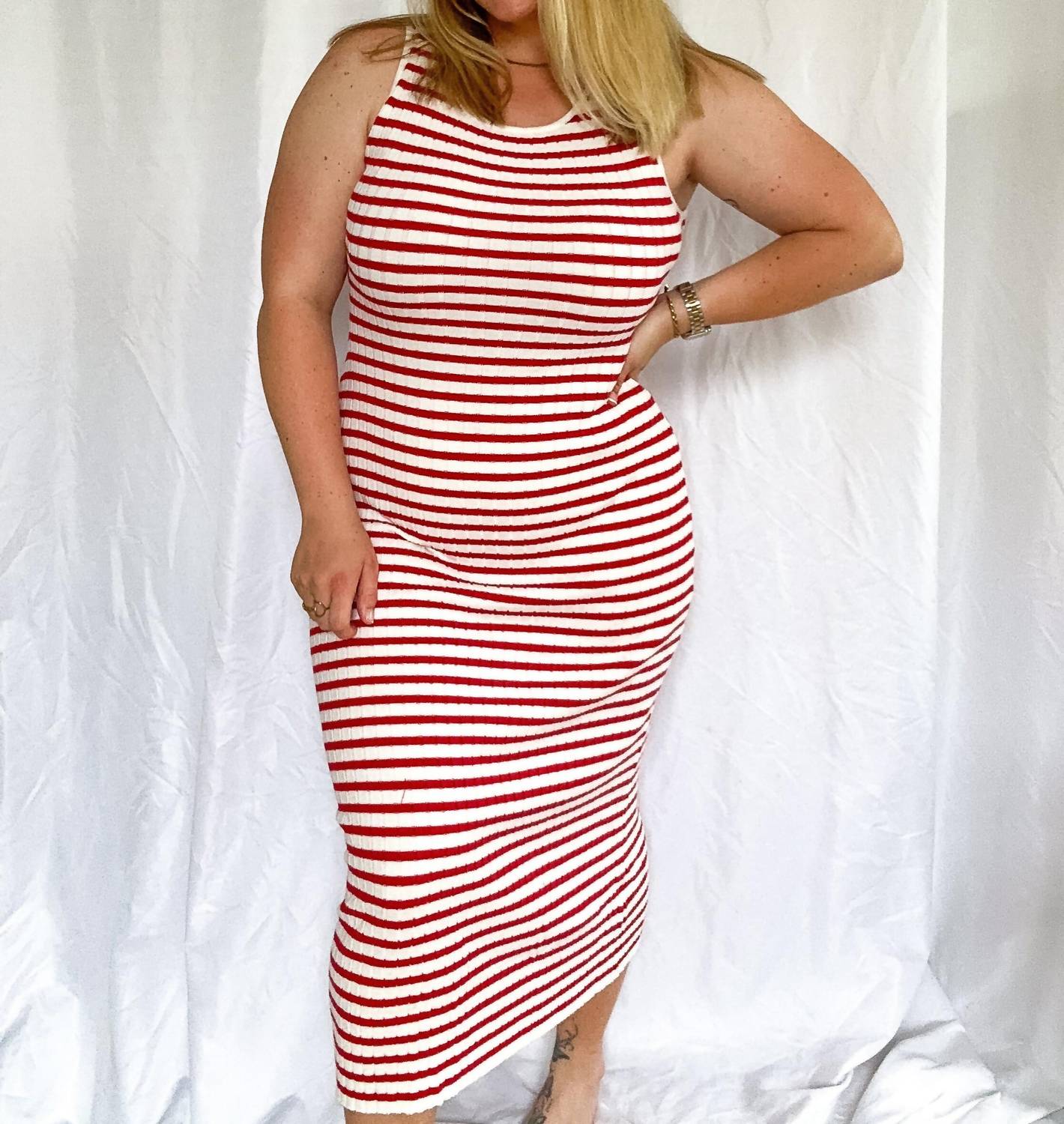 Le Lis - Boardwalk Stripes Midi Dress