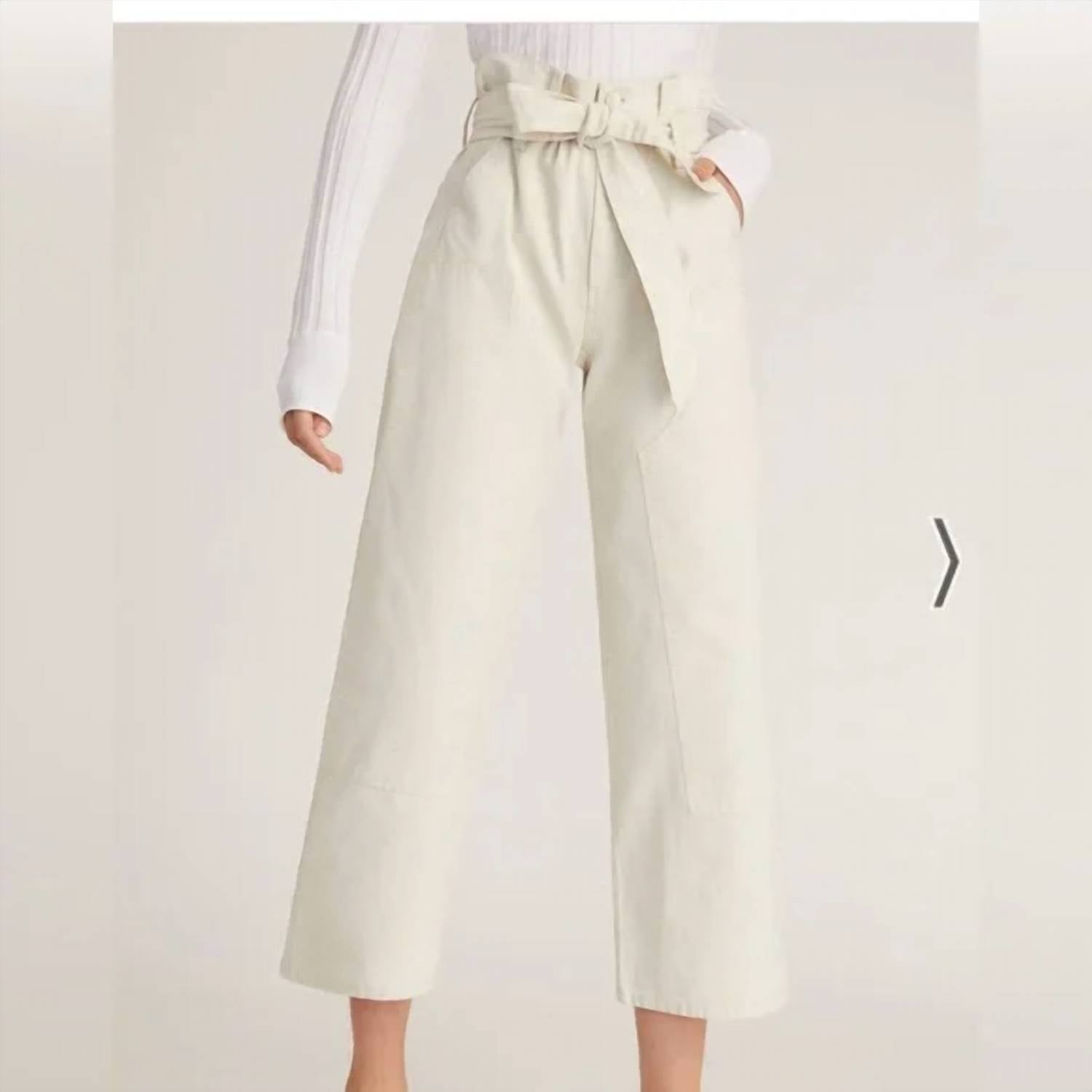 Marissa Webb - Bo Paper Bag Canvas Patched Boyfriend Pant