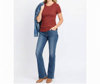 Threads 4 Thought - Cecilia Feather Rib Ruched Tee