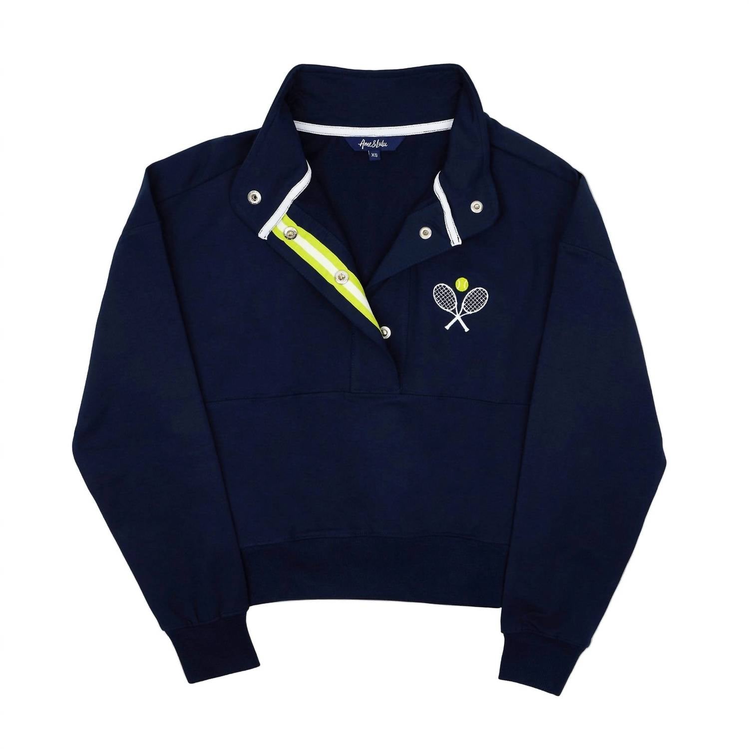 Ame & Lulu - Racquets Warmup Pullover