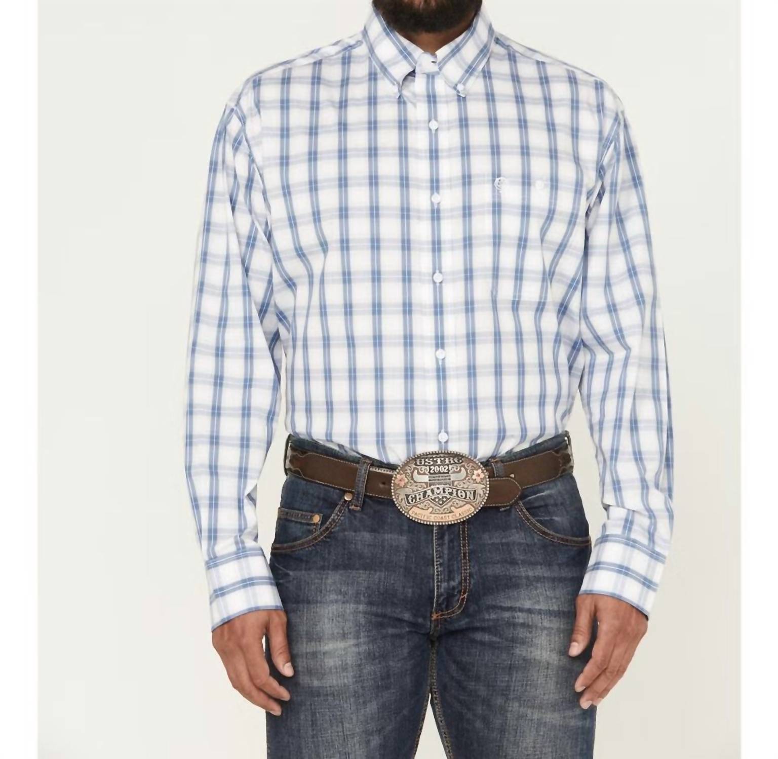 Wrangler - Long Sleeve Button-down Western Shirt