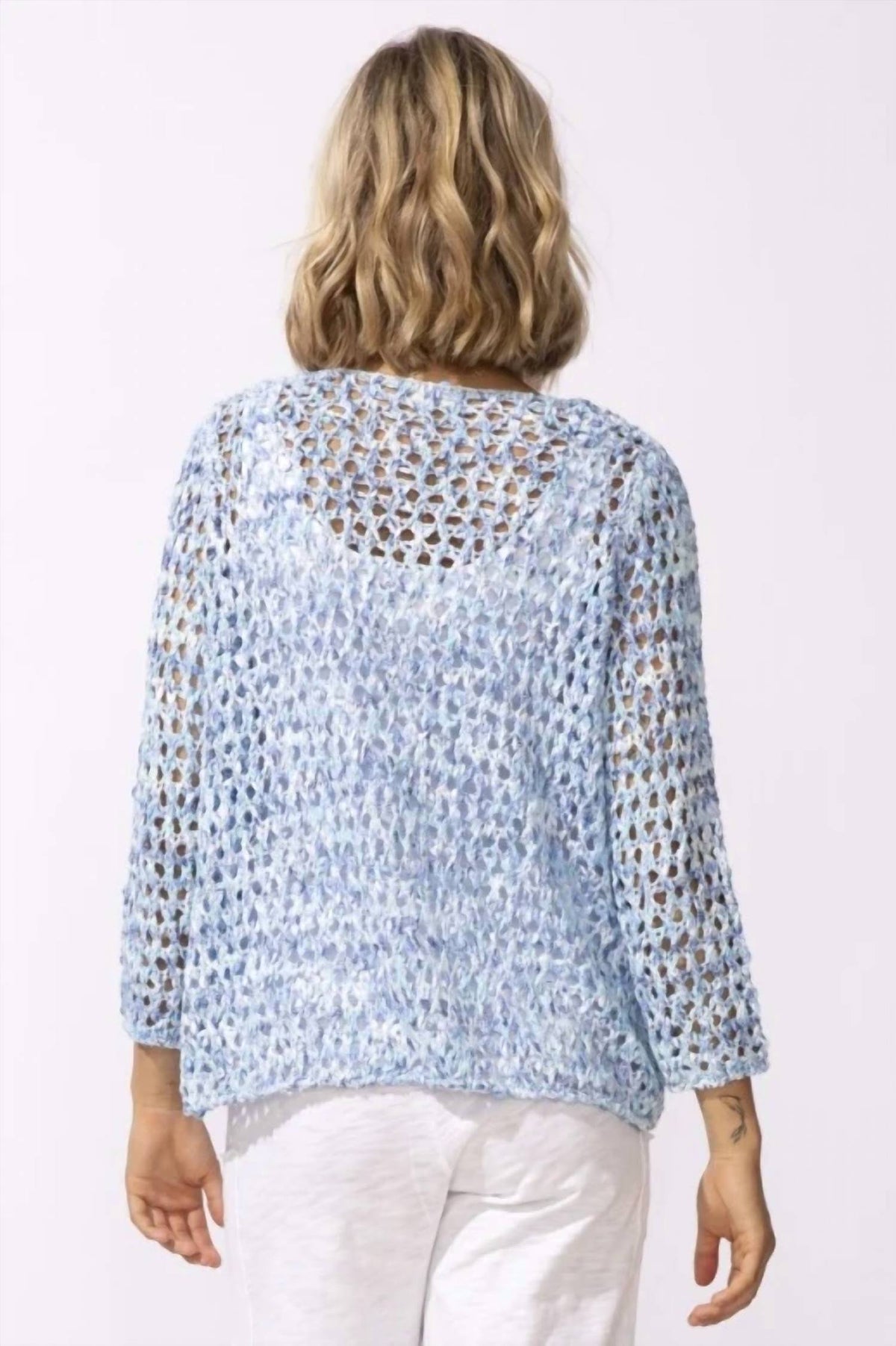 Escape By Habitat - Sea Salt Knit Easy Pullover Sweater