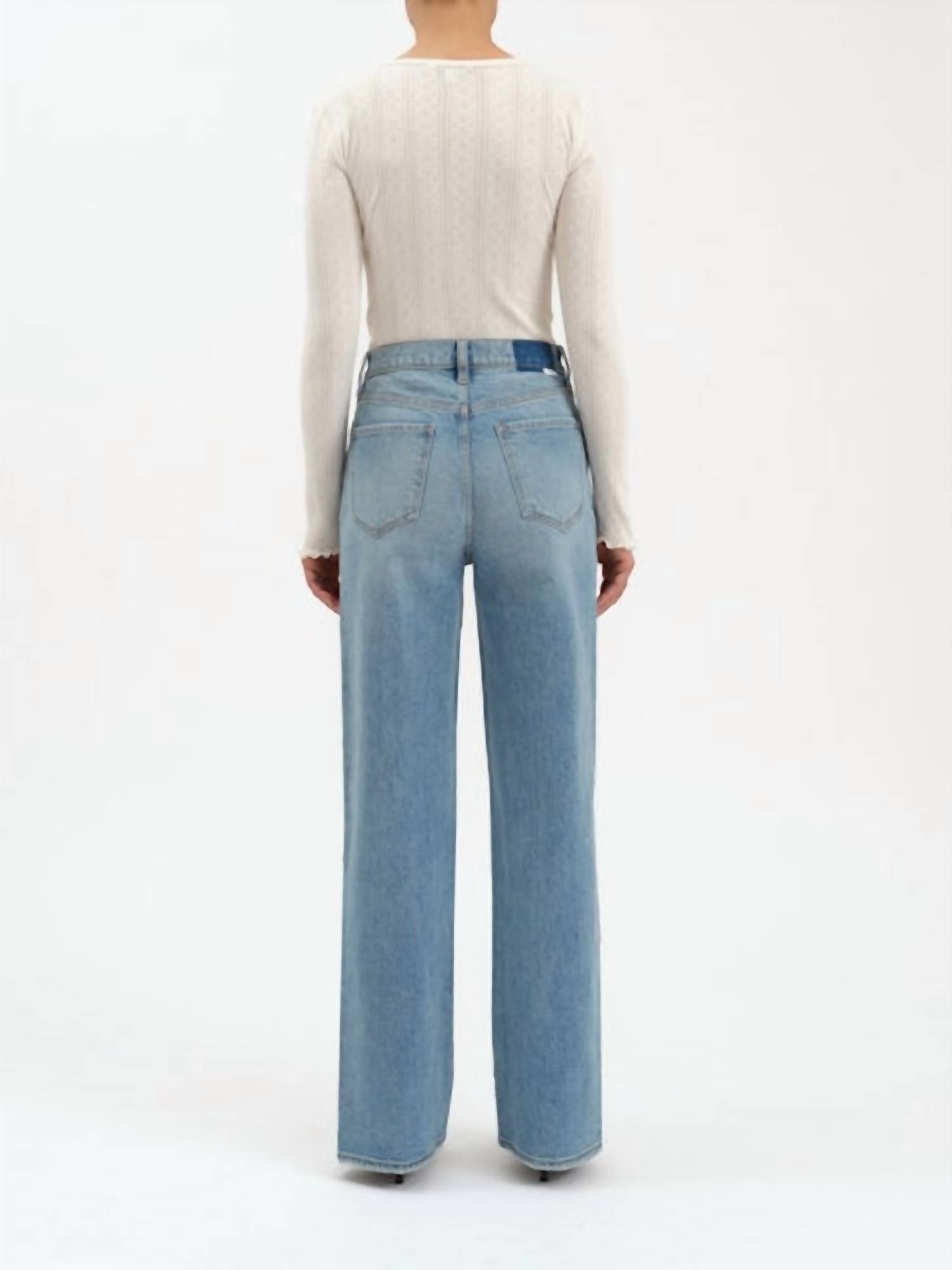 DAZE City Straight High Rise Jeans in be mine vintage - women's jeans - detail view