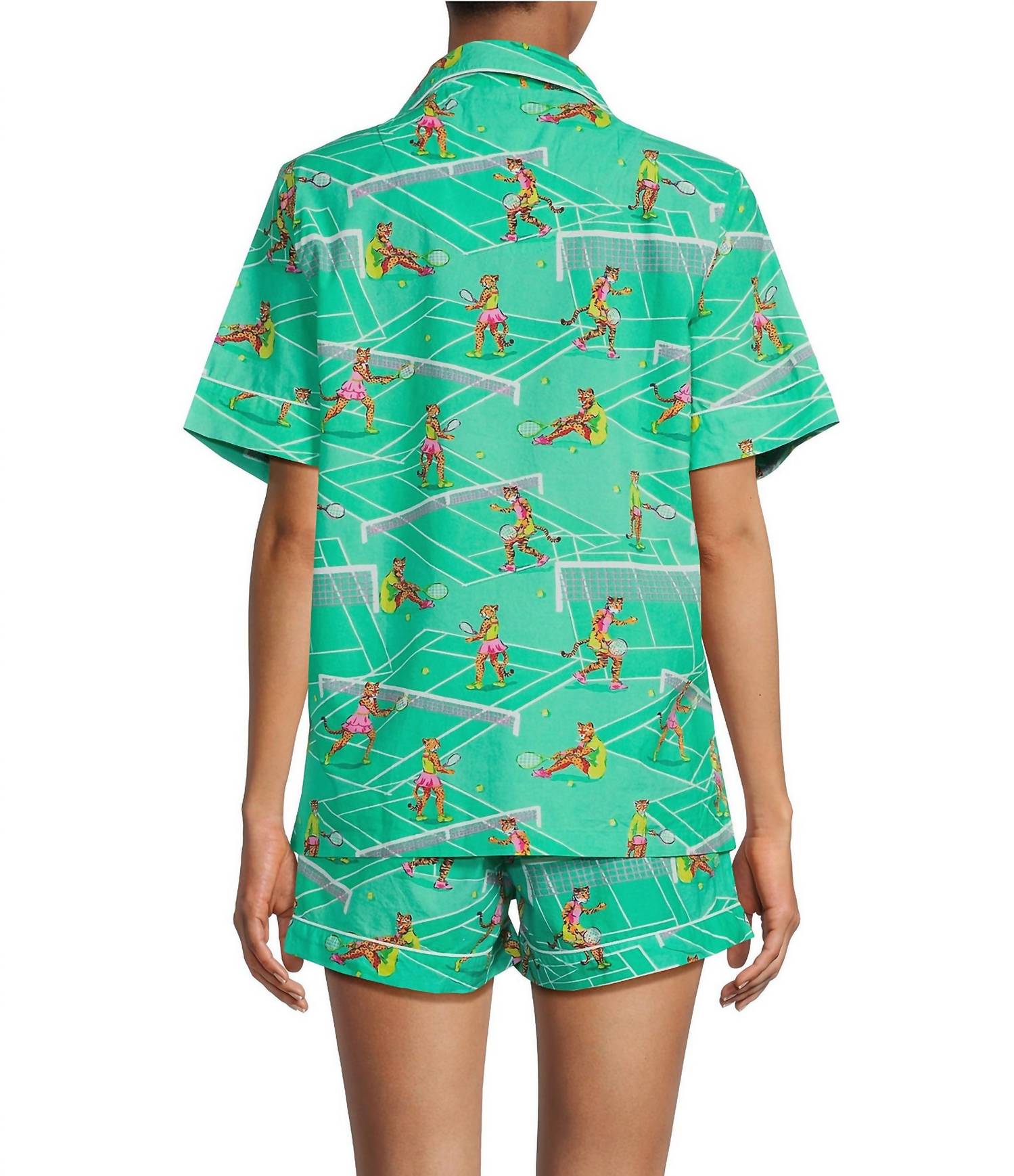Printfresh - Courtside Cats Short Pajama Set