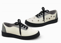 Hot Chocolate Design Women's Buzzing Casual Sneakers in white - women's sneaker - detail view