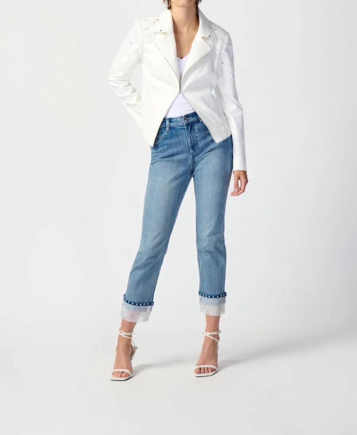 Joseph Ribkoff - Studded Faux Suede Jacket