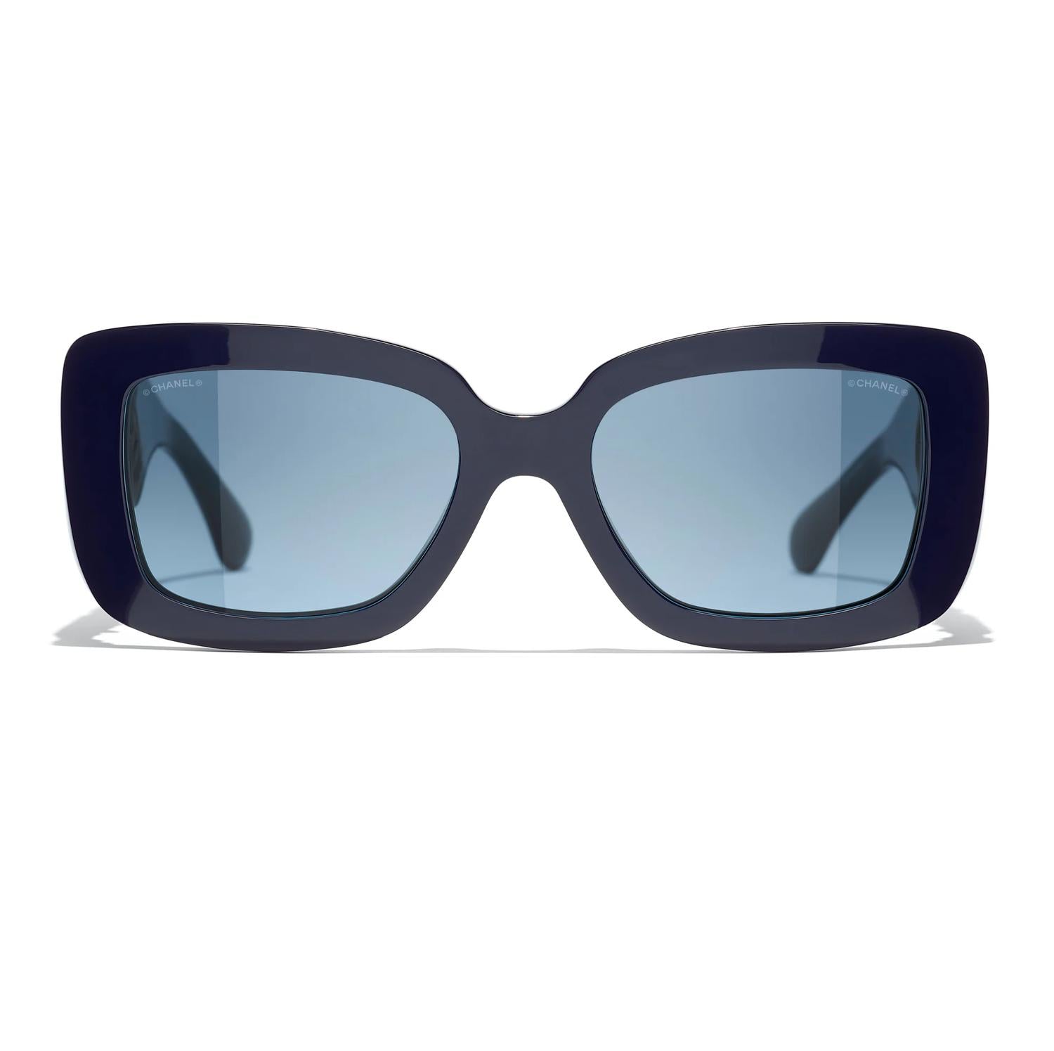 Chanel - Acetate Calfskin Square Non Polarized Sunglasses 5473qa - 1462s2