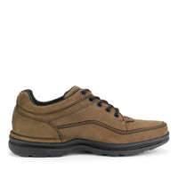 ROCKPORT Men's World Tour Classic Lace Up Sneaker in chocolate nubuck - men's sneaker