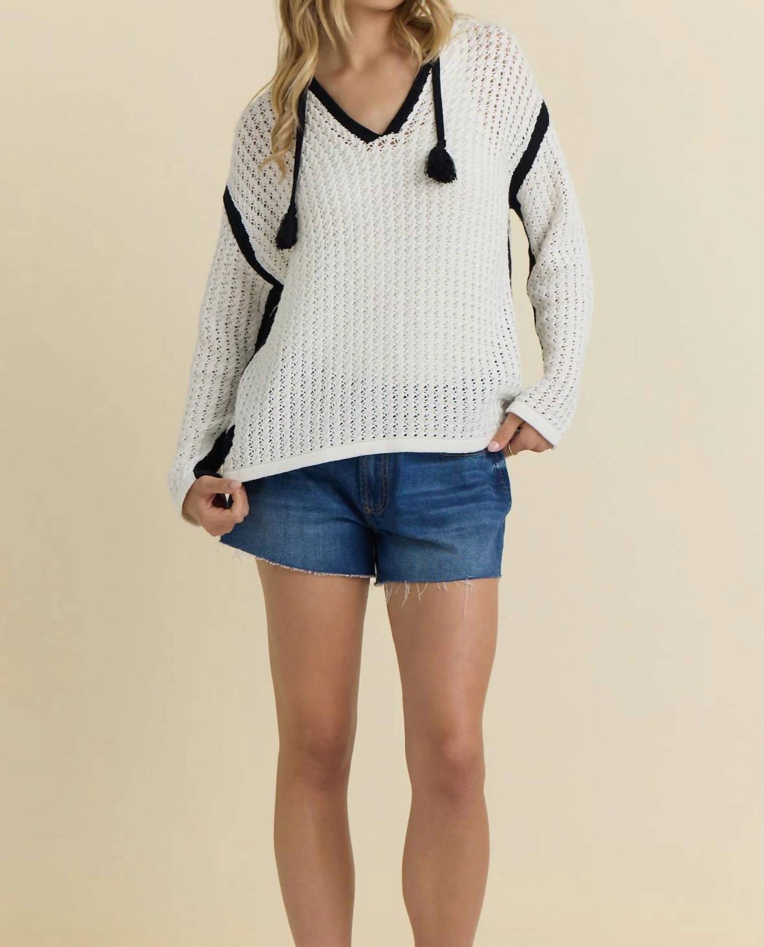 Vintage Havana - MIMI CROCHET HOODIE