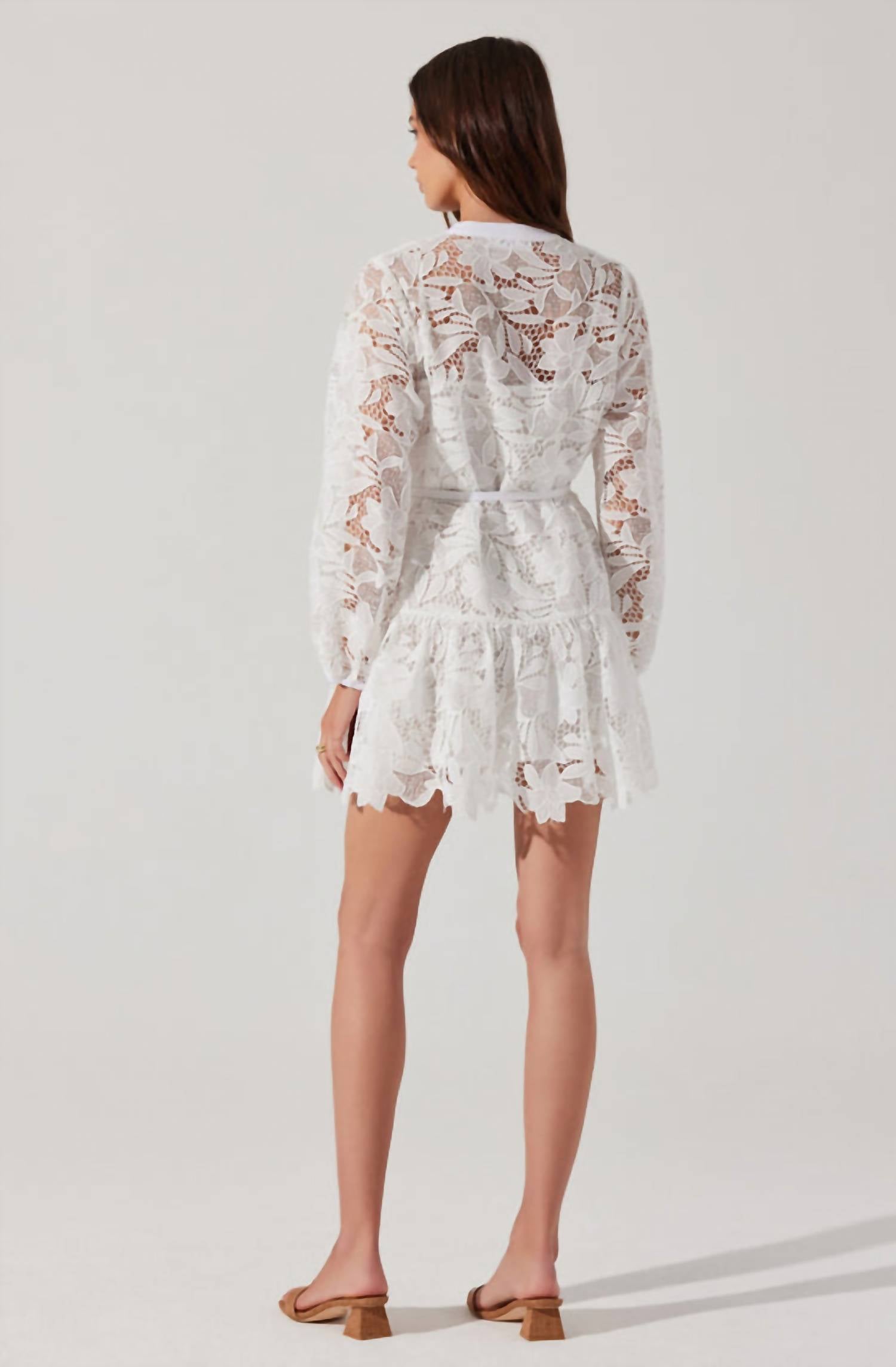Astr - Celie Crochet Lace Mini Dress