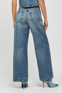 Hidden - Moto Wide Leg Jeans