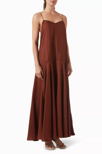 St. Agni - Silk Twill Relaxed Slip Dress