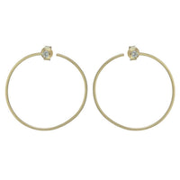 Athra - Women's 30mm Open Round Earring