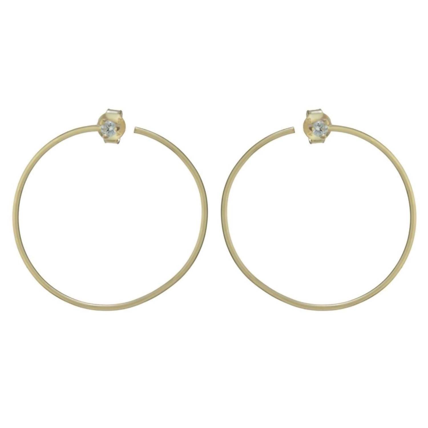Athra - Women's 30mm Open Round Earring