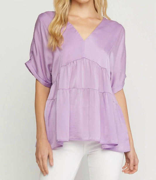 Entro - Double V Tiered Top - Plus