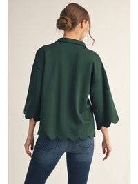 Jodifl - Scalloped Edge Top