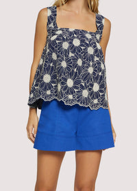 Lost + Wander - Zenith Bloom Embroidered Top