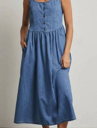 Wishlist - Ellis Button Tank Midi Dress