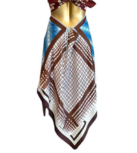Candice Held - Women's Carmen Geometric Tiles Vintage Midi Scarf Dress