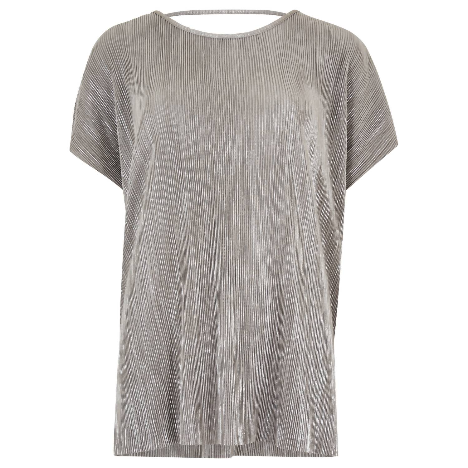 Plisse Deep V Back Top