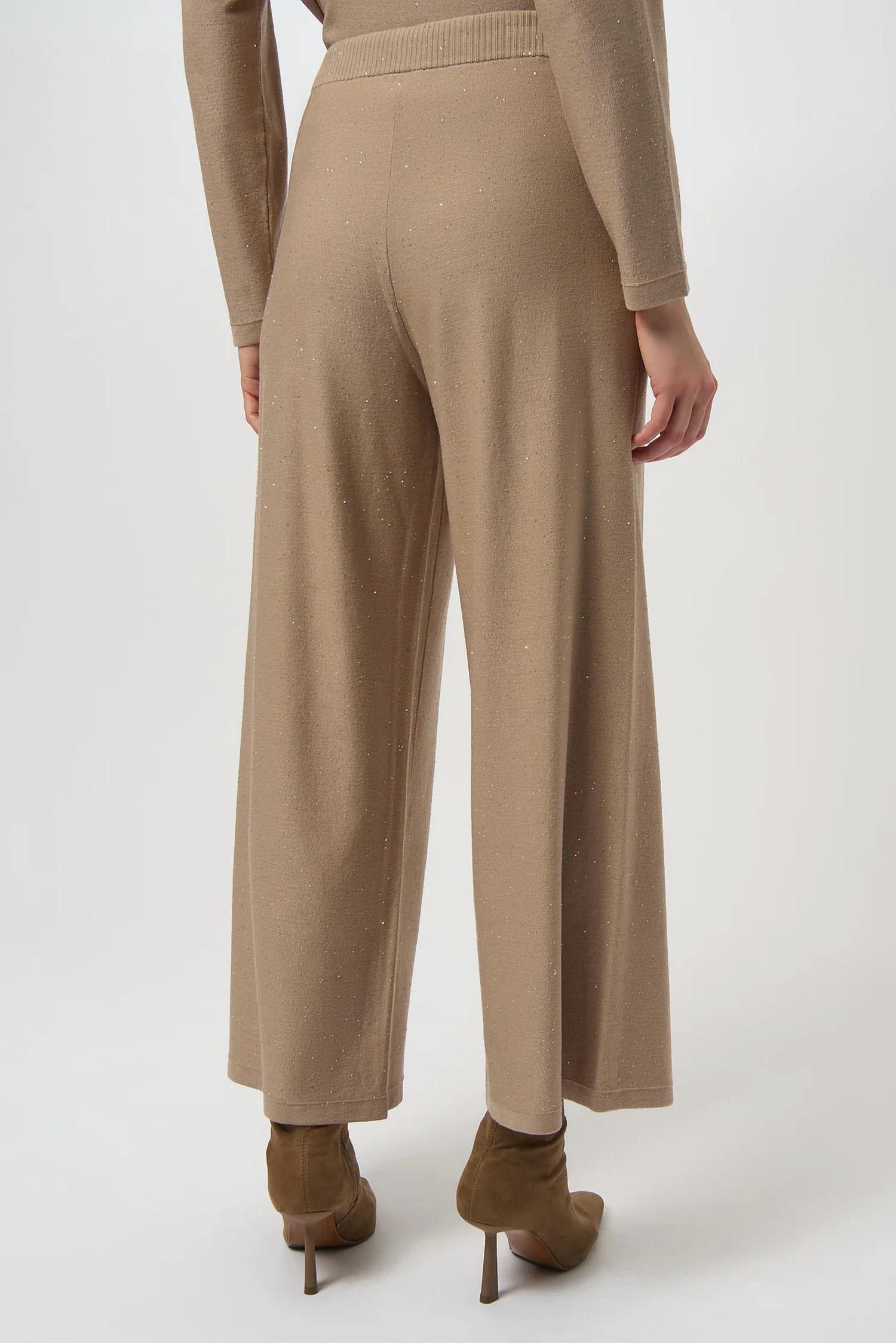 Joseph Ribkoff - Women's Sequined Wide Leg Culotte Pants