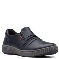 Clarks Women's Magnolia Faye Leather Shoes in black - women's sneaker
