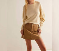 Little Daisy Closet - Ribbed Knit Patchwork Pullover