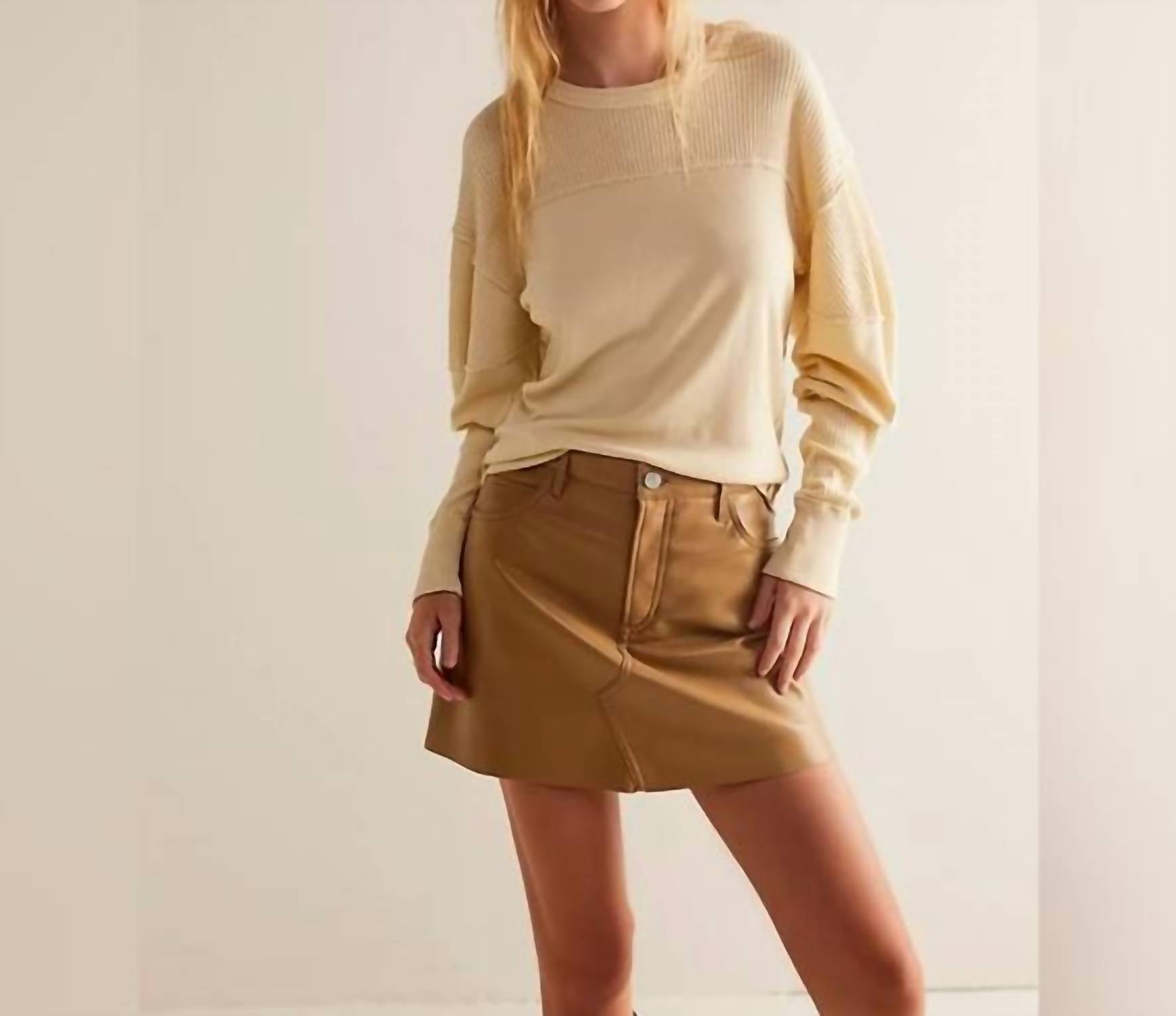 Little Daisy Closet - Ribbed Knit Patchwork Pullover