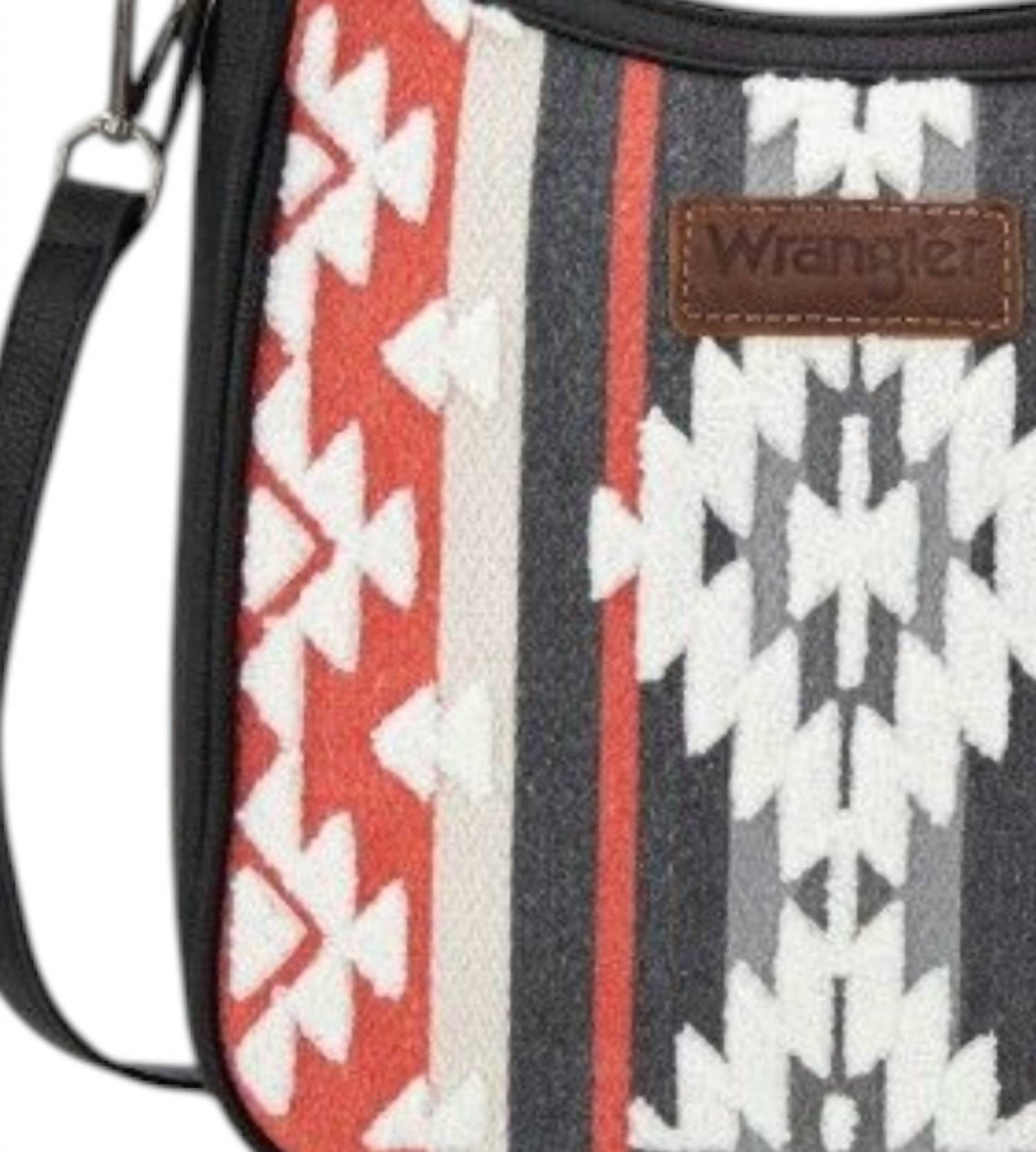 Wrangler - Women's Sherpa Aztec Canvas Crossbody Bag