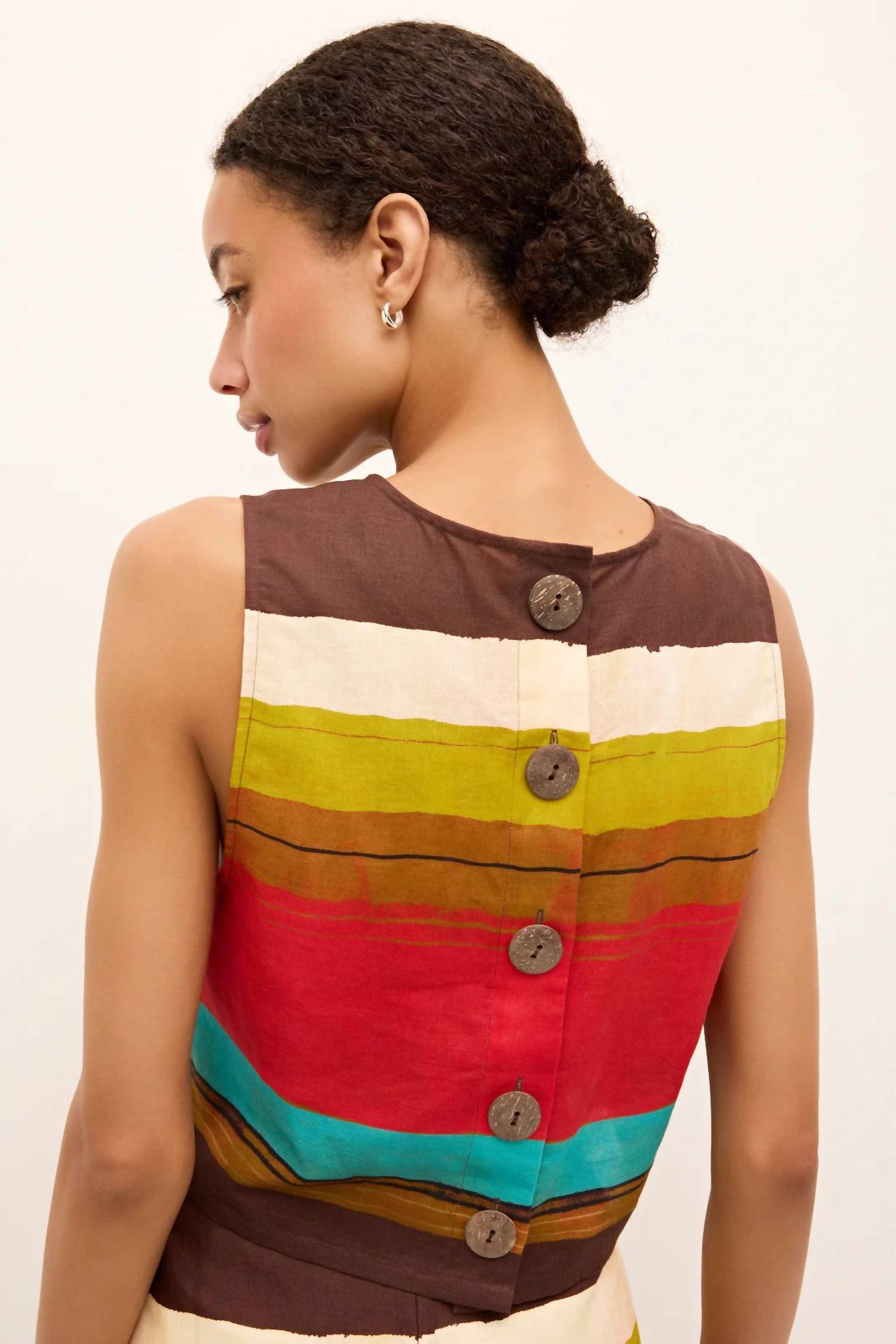 Marie Oliver Fallon Top in grotto - women's shirt - alternate view