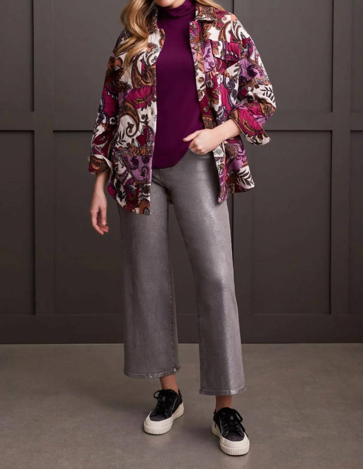 Tribal - Fen French Terry Elbow Sleeve Top