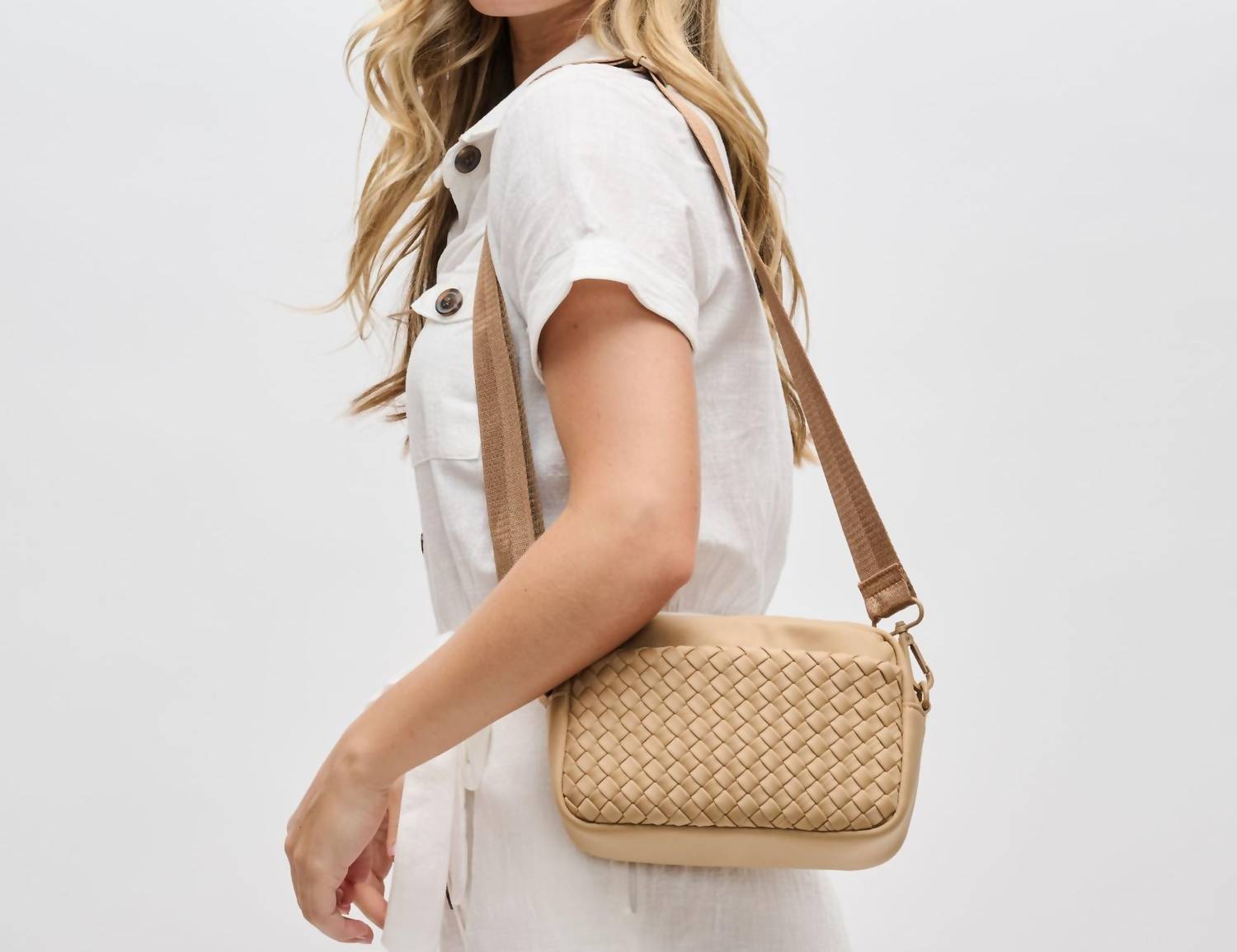 Sol And Selene - Women's Inspiration Woven Crossbody Bag