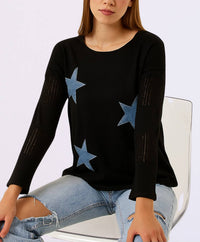 French Kyss - Long Sleeve Star Top
