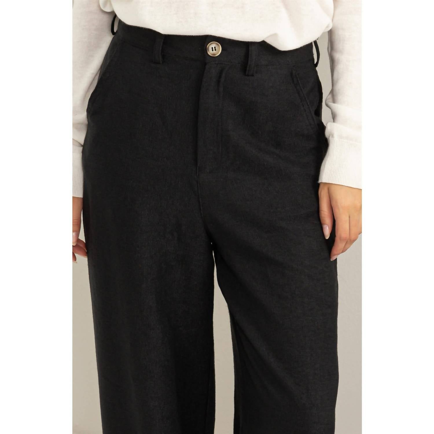 Hyfve - Straight Cut Corduroy Pants