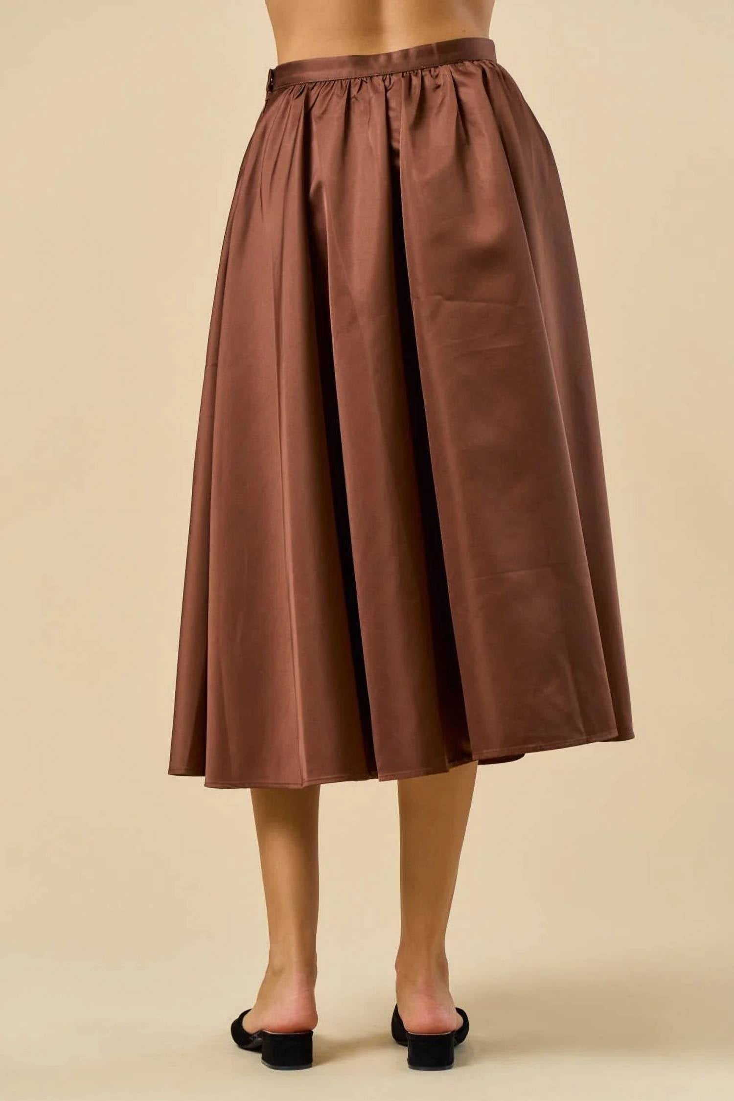 Lalavon - Flare Midi Skirt