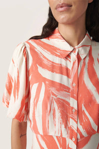 Soaked In Luxury - Wynter Midi Half Sleeve Shirt Dress