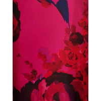 Adrianna Papell Rose Jacquard Thin Strap Square Neck Midi Dress in pink - women's dress - view 4