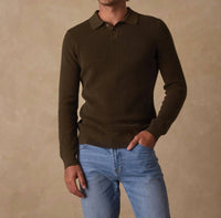The Normal Brand - Robles Knit Waffle Stitch Polo