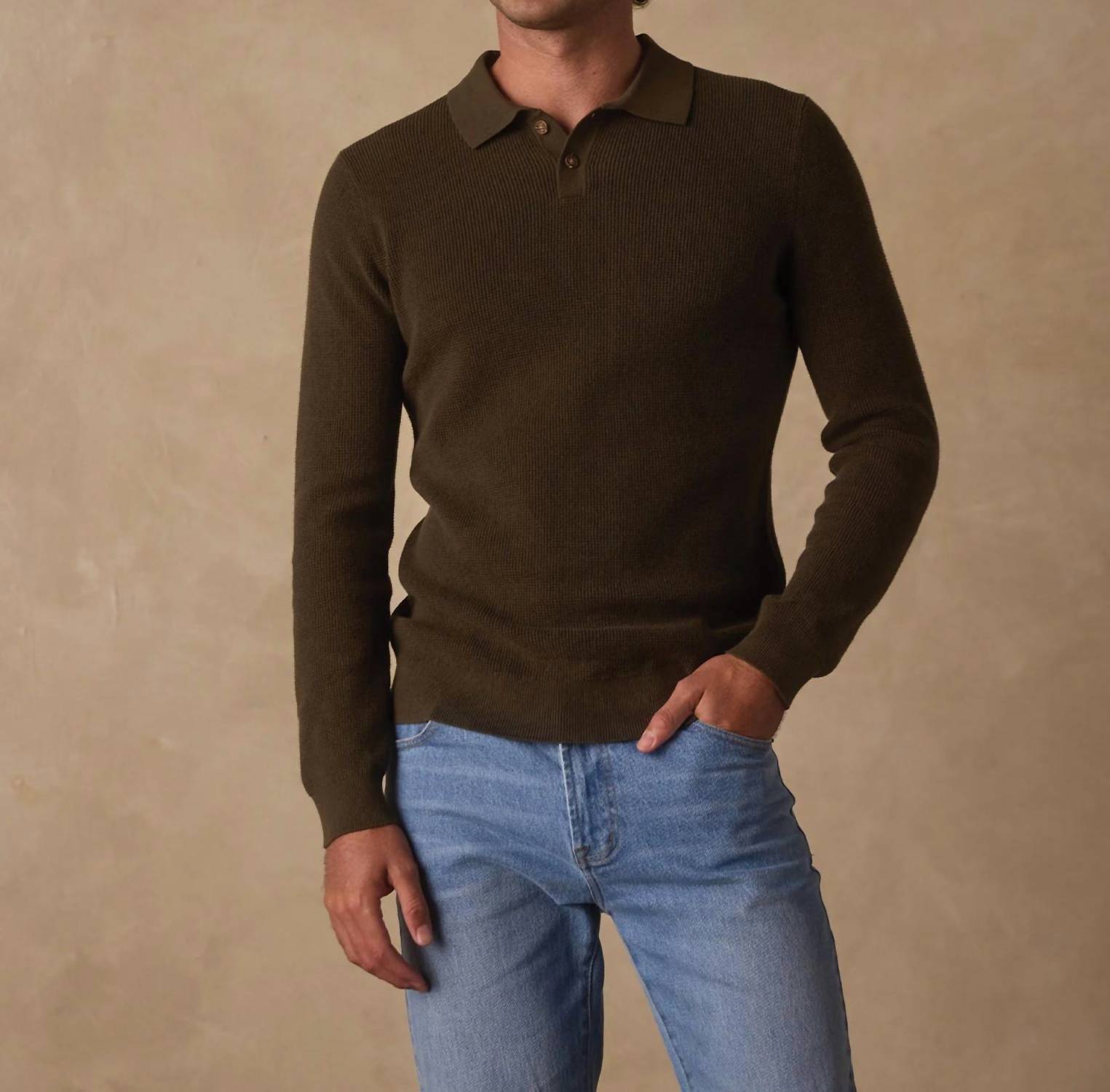 The Normal Brand - Robles Knit Waffle Stitch Polo
