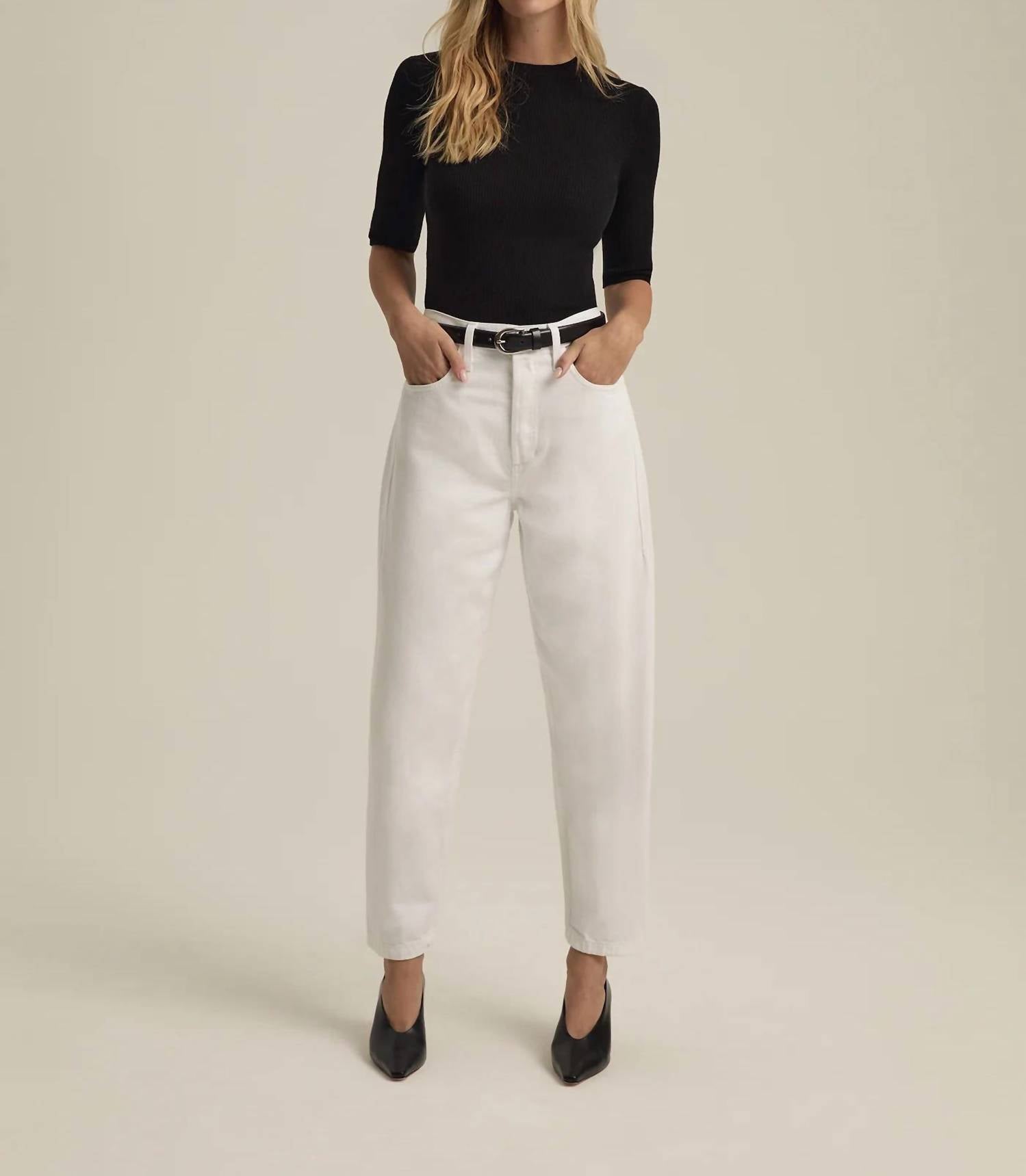 Favorite Daughter - Nikki Mid Rise Barrel Jeans